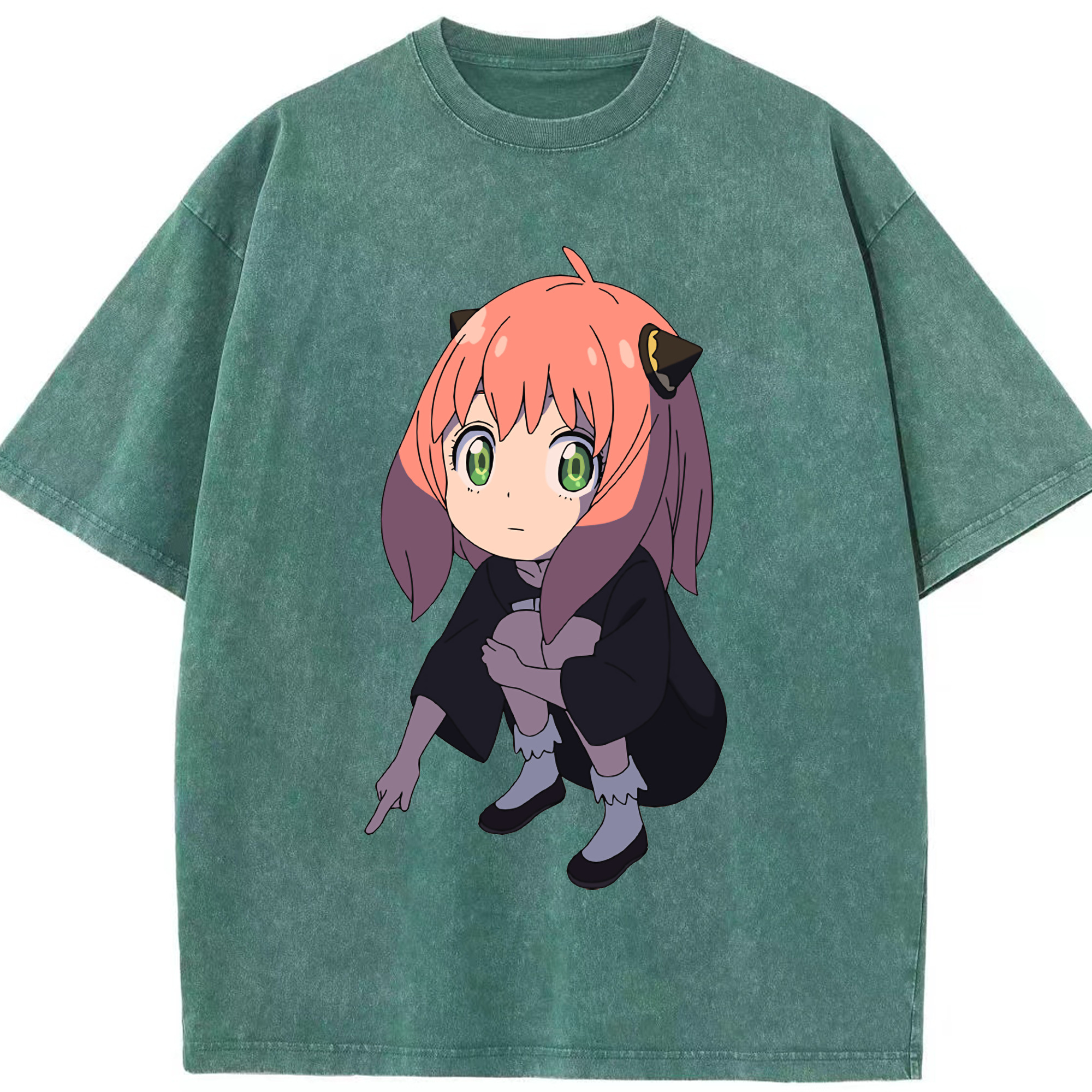 （画像用） SPY×FAMILY间谍家家酒 綿100% ヴィンテージ風 半袖Tシャツ（フロントプリント）